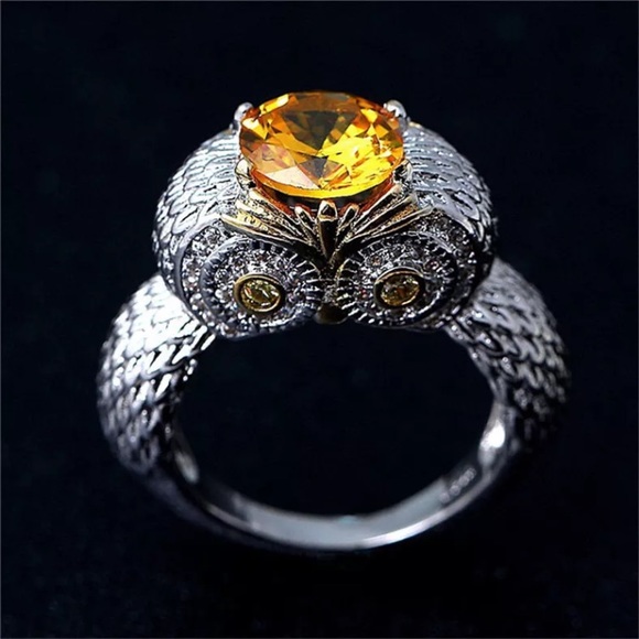 1.5 carat yellow topaz antique silver - Picture 7 of 8